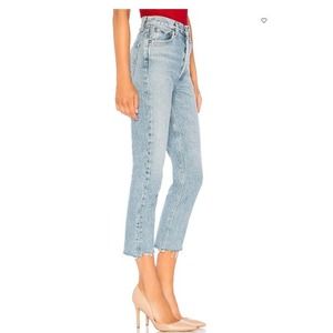 AGOLDE Light Blue Straight Leg Jeans